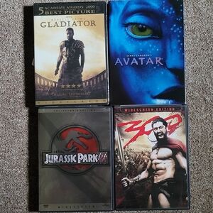 Movie DVD Collection: Gladiator, Avatar, 300 And More